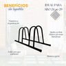 Suporte para 2 Bicicleta Bicicletario Bike Estacionamento Fixação para Condominio Casa Aro 24 Ao 29 - 4