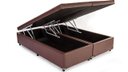 Ver imagem 1 de Cama Box Baú Queen Bipartido Sintético Marrom 42x158x198