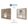 Guarda-Roupa Casal com Espelho 3 Portas 3 Gavetas Fresh Carraro - 7