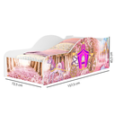 Ver imagem 3 de Mini Cama Infantil Juvenil Carro com Proteção Lateral de Mdf Design Moderno Adesivado de Carruagem