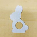 Ver imagem 1 de 12 Argolas Para Guardanapo Do Coelhinho / Páscoa -Toque 3D: Branco