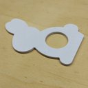 Ver imagem 2 de 12 Argolas Para Guardanapo Do Coelhinho / Páscoa -Toque 3D: Branco