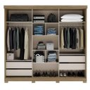 Ver imagem 3 de Guarda-Roupa Casal com Espelho 3 Portas 4 Gavetas Provence Carraro