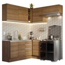 Ver imagem 3 de Armário de Cozinha Completa de Canto 349cm Rustic Glamy Madesa 07