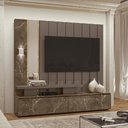 Ver imagem 1 de Estante Home Teather Zeus Para TV Até 65'' Com LED - Madetec - Imperial/Sepia