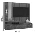 Ver imagem 3 de Estante Home Teather Zeus Para TV Até 65'' Com LED - Madetec - Imperial/Sepia
