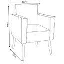 Ver imagem 2 de Poltrona Cadeira para Sala e Quarto Confortável e Reforçada Clínica e Recepção Suede