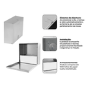 Ver imagem 5 de Dispenser de Papel Toalha Calha Úmida Pro em Aço Inox Escovado