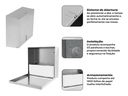 Ver imagem 5 de Dispenser de Papel Toalha Calha Úmida Pro em Aço Inox Escovado