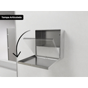 Ver imagem 4 de Dispenser de Papel Toalha Calha Úmida Pro em Aço Inox Escovado