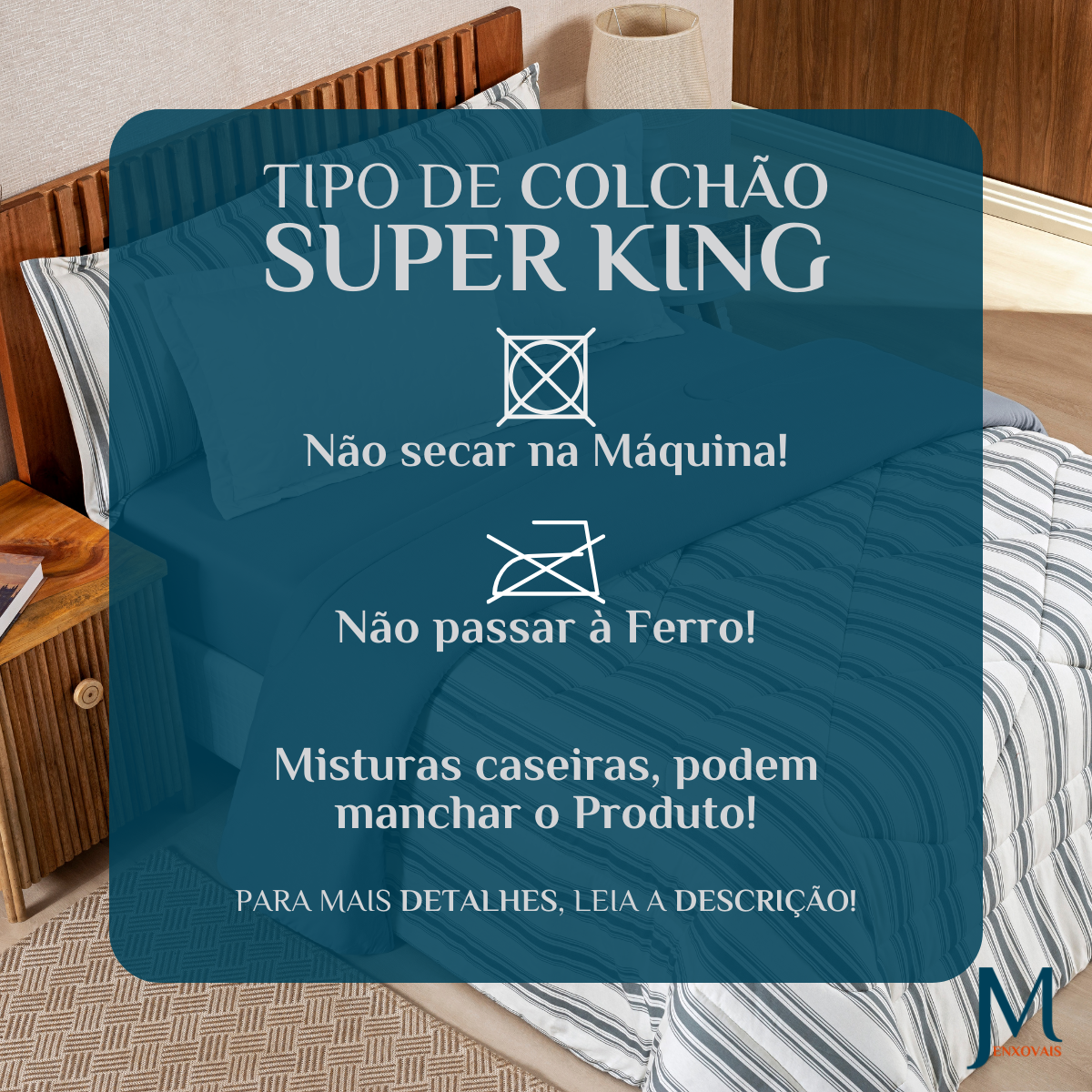 Edredom Super King Scarlett 100% Algodao Dupla Face Estampa Exclusiva Luxo Marin:cinza - 7