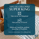 Ver imagem 7 de Edredom Super King Scarlett 100% Algodao Dupla Face Estampa Exclusiva Luxo Marin:cinza