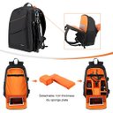 Ver imagem 6 de Mochila para Câmera Fotográfica a Prova D'Água Profissional Light Pro Dslr DJI Ronin-SC / Ronin-S +