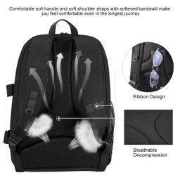 Mochila para Câmera Fotográfica a Prova D'Água Profissional Light Pro Dslr DJI Ronin-SC / Ronin-S + - 5