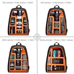 Mochila para Câmera Fotográfica a Prova D'Água Profissional Light Pro Dslr DJI Ronin-SC / Ronin-S + - 3