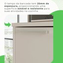 Ver imagem 7 de Cozinha Compacta para Cooktop 6 Peças 12 Portas 2 Gavetas Paris Sallêto Móveis