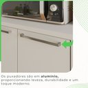 Ver imagem 6 de Cozinha Compacta para Cooktop 6 Peças 12 Portas 2 Gavetas Paris Sallêto Móveis