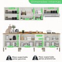 Ver imagem 5 de Cozinha Compacta para Cooktop 6 Peças 12 Portas 2 Gavetas Paris Sallêto Móveis