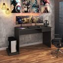 Ver imagem 1 de Mesa Gamer Escrivaninha para Computador 1 Gaveta 120cm Fellicci Grafite