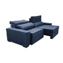 Ver imagem 7 de Sofá Retrátil e Reclinável 2,95m Cama inBox Big Star com SoftGel D40 Velupluma Azul