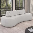 Ver imagem 1 de Sofá 4 Lugares 240cm Orgânico Mellanie Boucle Cru Z32 - Mpozenato