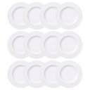 Ver imagem 1 de Jogo 12 Pratos Sobremesa Porcelana Ingrid Branca 21cm Mesa P