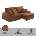 Ver imagem 5 de Sofá 250 Cm Braço 25 Cm Retrátil e Reclinável Império Meu Sofá Online