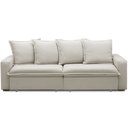 Ver imagem 7 de Sofá Retrátil Reclinável para Sala de Estar Living 195cm Vêneto F04 Veludo Bege - Lyam Decor