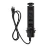 Torre Totem Multiplug 2 Tomadas 20a 2 Usb Embutir - Preto - 1