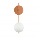 Ver imagem 1 de Arandela Luminária Bari Globo 12 Cm Moderno Cobre Fosco Bf Decor Arandela Bari Globo 12