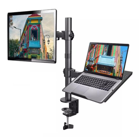 Suporte Duplo Articulado de Mesa para Monitor e Notebook Bmg-33