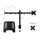 Ver imagem 4 de Suporte Duplo Articulado de Mesa para Monitor e Notebook Bmg-33