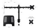 Ver imagem 4 de Suporte Duplo Articulado de Mesa para Monitor e Notebook Bmg-33