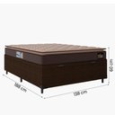 Ver imagem 6 de Cama Box Baú Casal Colchão Espuma D33 Pillow Top 138x188x60cm Millenium Hellen