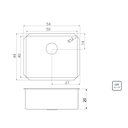 Ver imagem 5 de Cuba Tramontina Quadrum 50x40cm Inox Undermount 94007/112