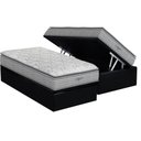 Ver imagem 1 de Cama Box Baú Solteiro: Colchão Espuma D45 Probel Guarda Costas Próextreme Plus + Base Crc Suede