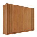 Ver imagem 2 de Guarda Roupa Casal 2.44 Ripado Naturale 6 Portas em MDF  - Zurich Bianchi