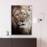 Quadro Leão Olhos Azuis -- Br Artes - 2