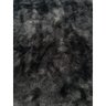 Tapete Sala e Quarto Felpudo Shaggy Luxo Preto Mesclado - 4