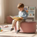 Ver imagem 5 de Mini Puff Infantil + Almofada Brinde Quarto Penteadeira