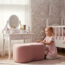 Ver imagem 4 de Mini Puff Infantil + Almofada Brinde Quarto Penteadeira