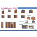 Ver imagem 4 de Cozinha Completa 2 Peças Esplêndida 4 Portas 2 Gavetas MDF 120cm Titânio MGM