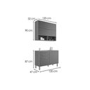Ver imagem 6 de Cozinha Completa 2 Peças Esplêndida 4 Portas 2 Gavetas MDF 120cm Titânio MGM