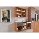Ver imagem 3 de Cozinha Completa 2 Peças Esplêndida 4 Portas 2 Gavetas MDF 120cm Titânio MGM