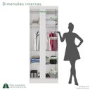 Ver imagem 5 de Guarda-Roupa Modulado Canto 1 Porta Fortaleza Branco