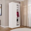 Ver imagem 1 de Guarda-Roupa Modulado Canto 1 Porta Fortaleza Branco