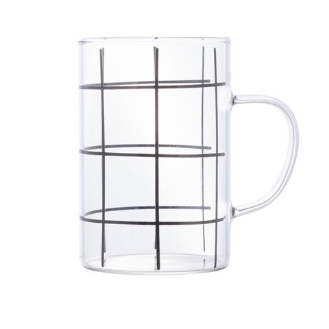 Conjunto 2 Xícaras de Vidro Stripes 280ml | Casa Del Grande