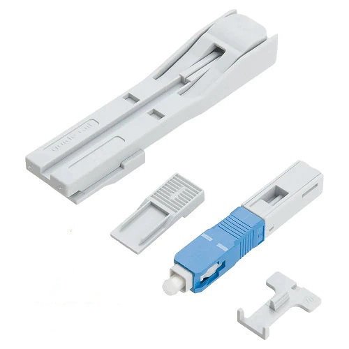 Conector Óptico Rápido Sc/upc C/guia (azul) - 10 Pçs