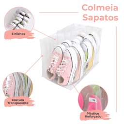 Kit 3 Organizadores de Sapatos Plástico Reforçado - 2