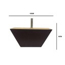 Ver imagem 3 de Pé Retangular Imbuia Sofás 6cm Altura 12cm Kit 04 Pezinhos